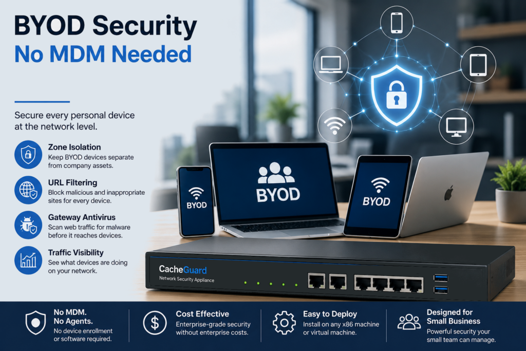 BYOD Security with CacheGuard