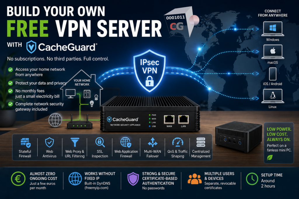 CacheGuard Free VPN Server