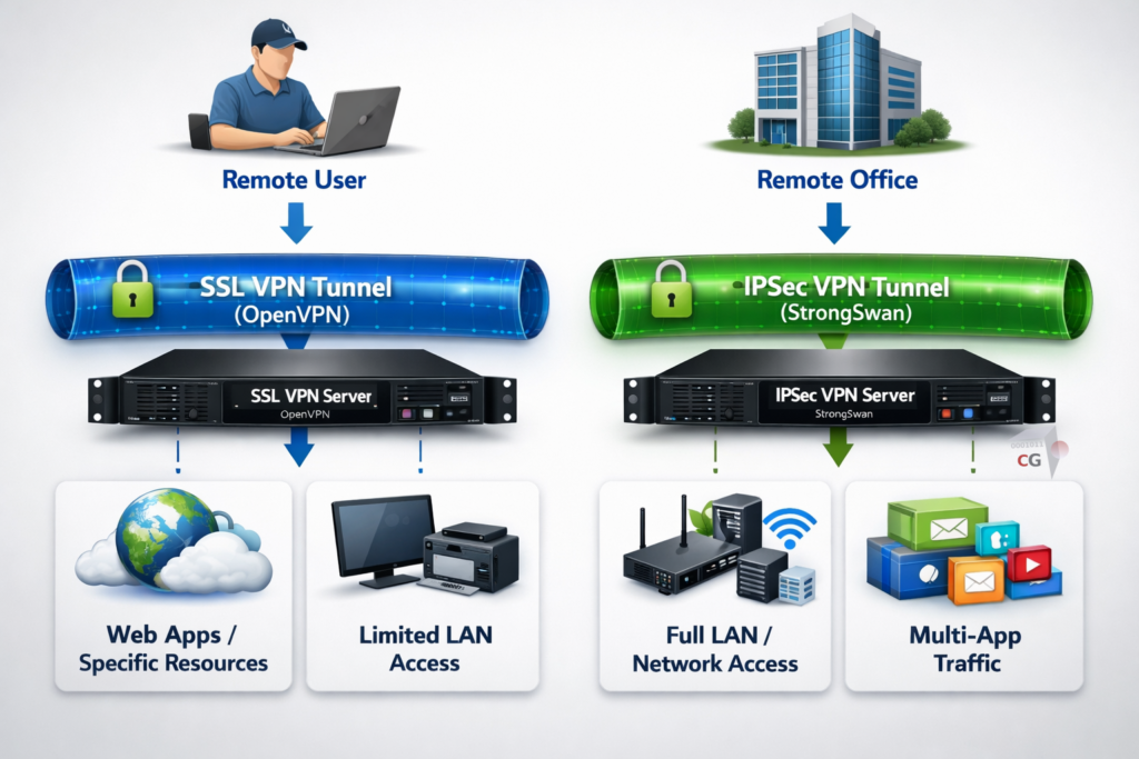 IPSec VPN vs SSL VPN
