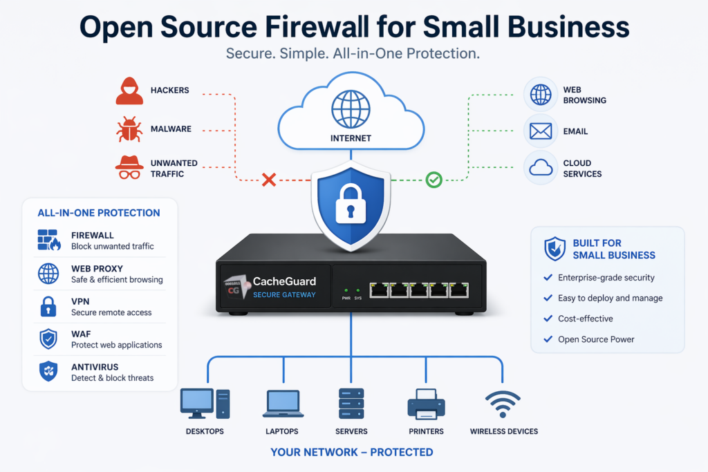 CacheGuard Open Source Firewall for Small Business