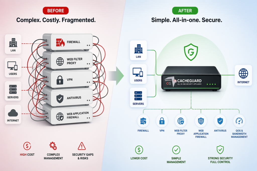 CacheGuard for Simple Startup Network Security