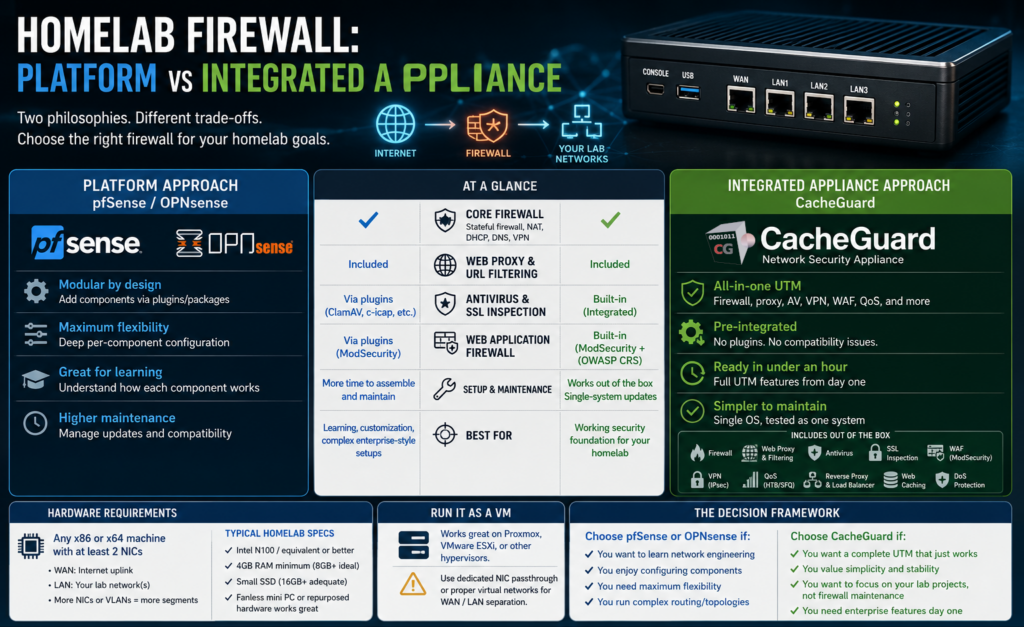 Homelab Network with CacheGuard