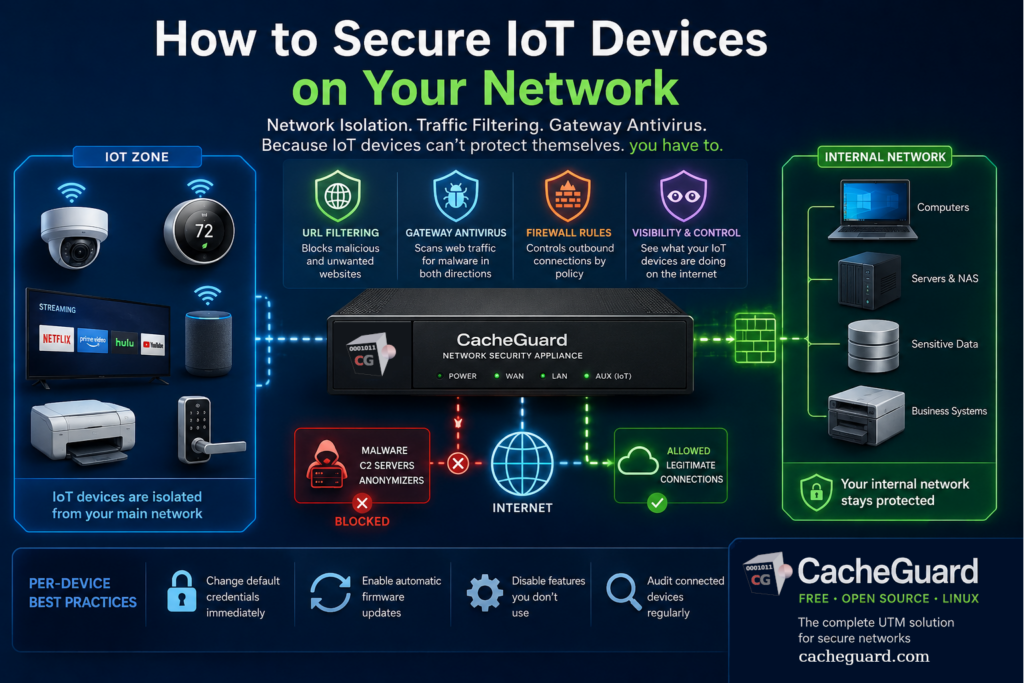 Secure IoT Network with CacheGuard