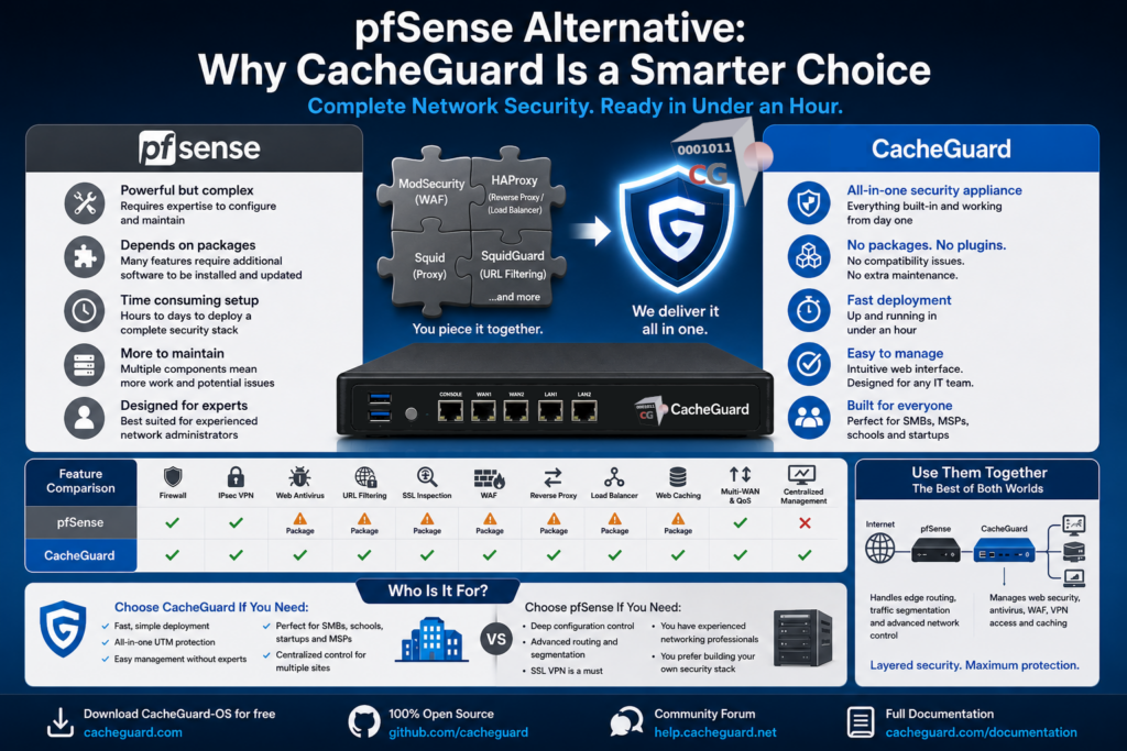 pfSense Alternative CacheGuard
